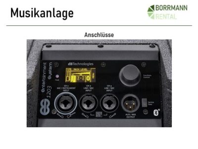 Bluetoothfähige PA Musikanlage